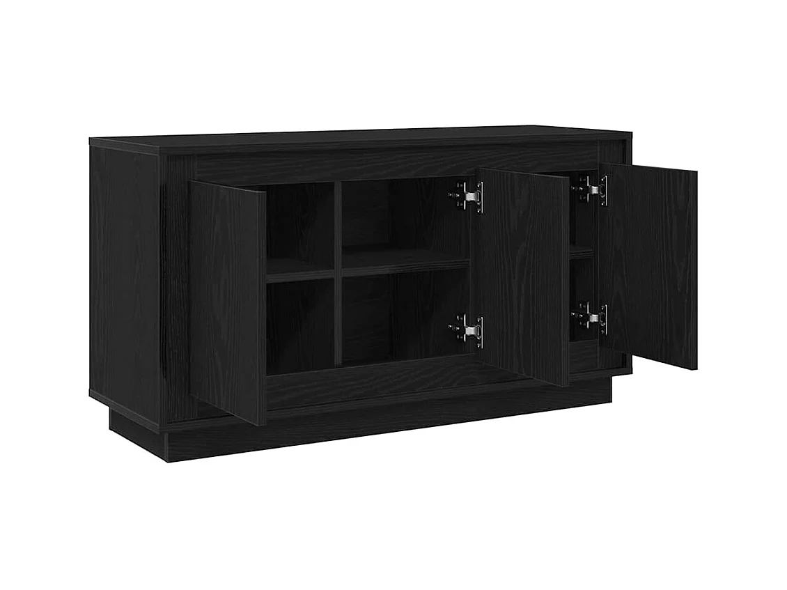 Buffet Chêne noir 102 x 35 x 55 cm Bois d'ingénierie