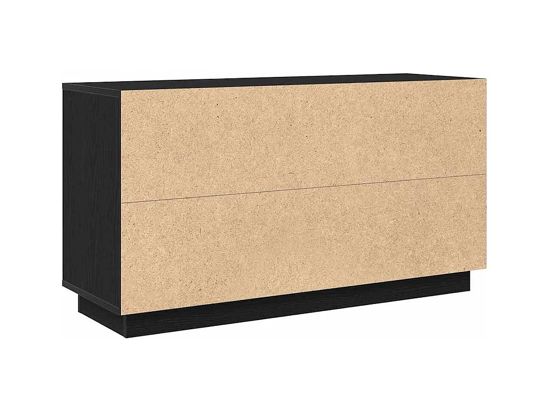 Buffet Chêne noir 102 x 35 x 55 cm Bois d'ingénierie