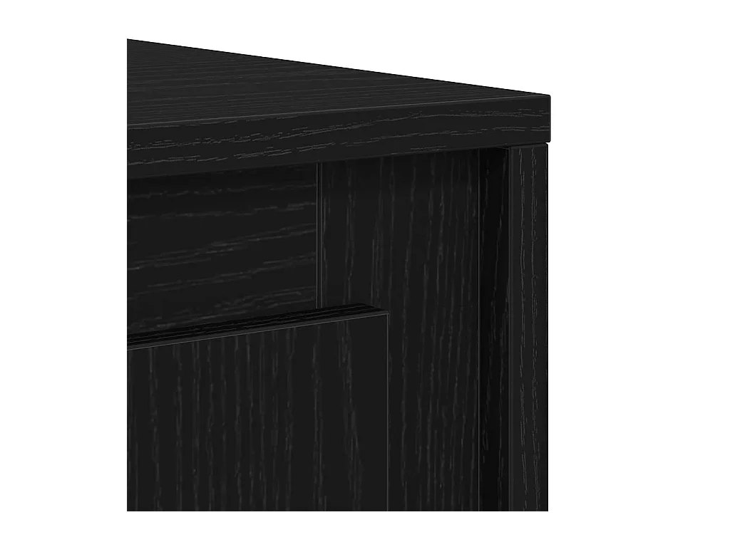 Buffet Chêne noir 102 x 35 x 55 cm Bois d'ingénierie