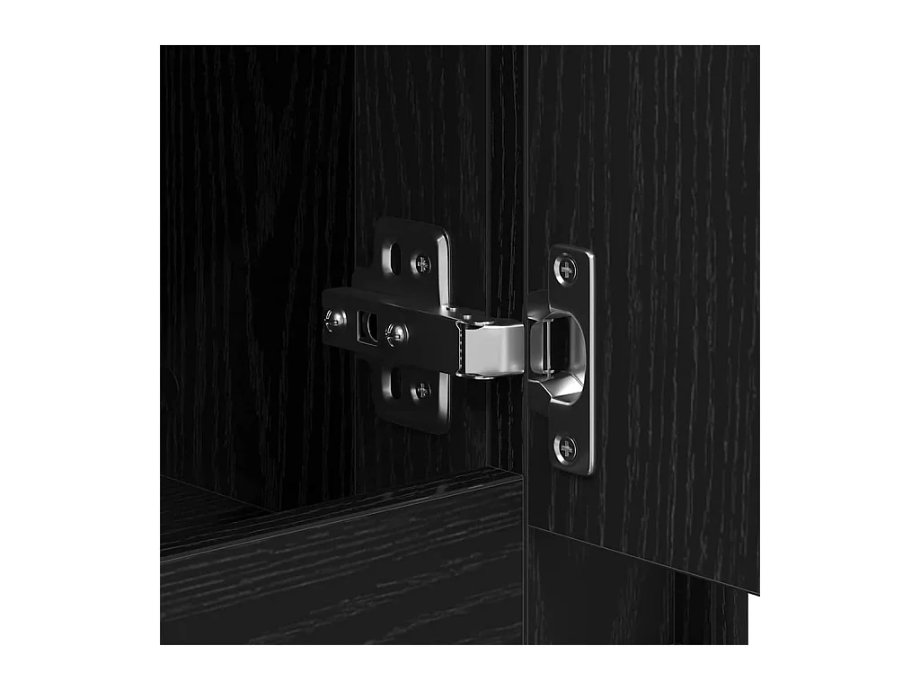 Buffet Chêne noir 102 x 35 x 55 cm Bois d'ingénierie