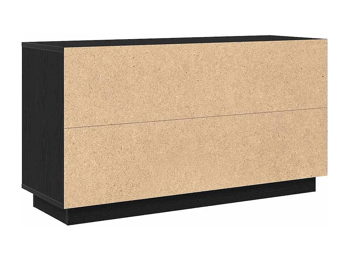 Buffet Chêne noir 102 x 35 x 55 cm Bois d'ingénierie