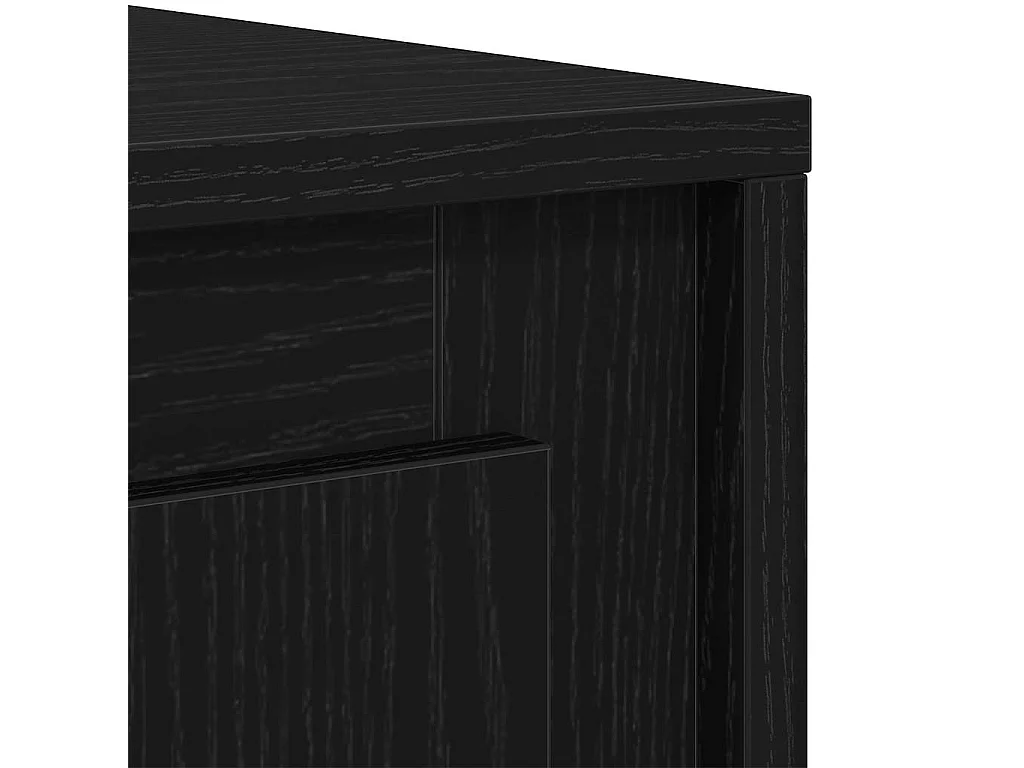 Buffet Chêne noir 102 x 35 x 55 cm Bois d'ingénierie