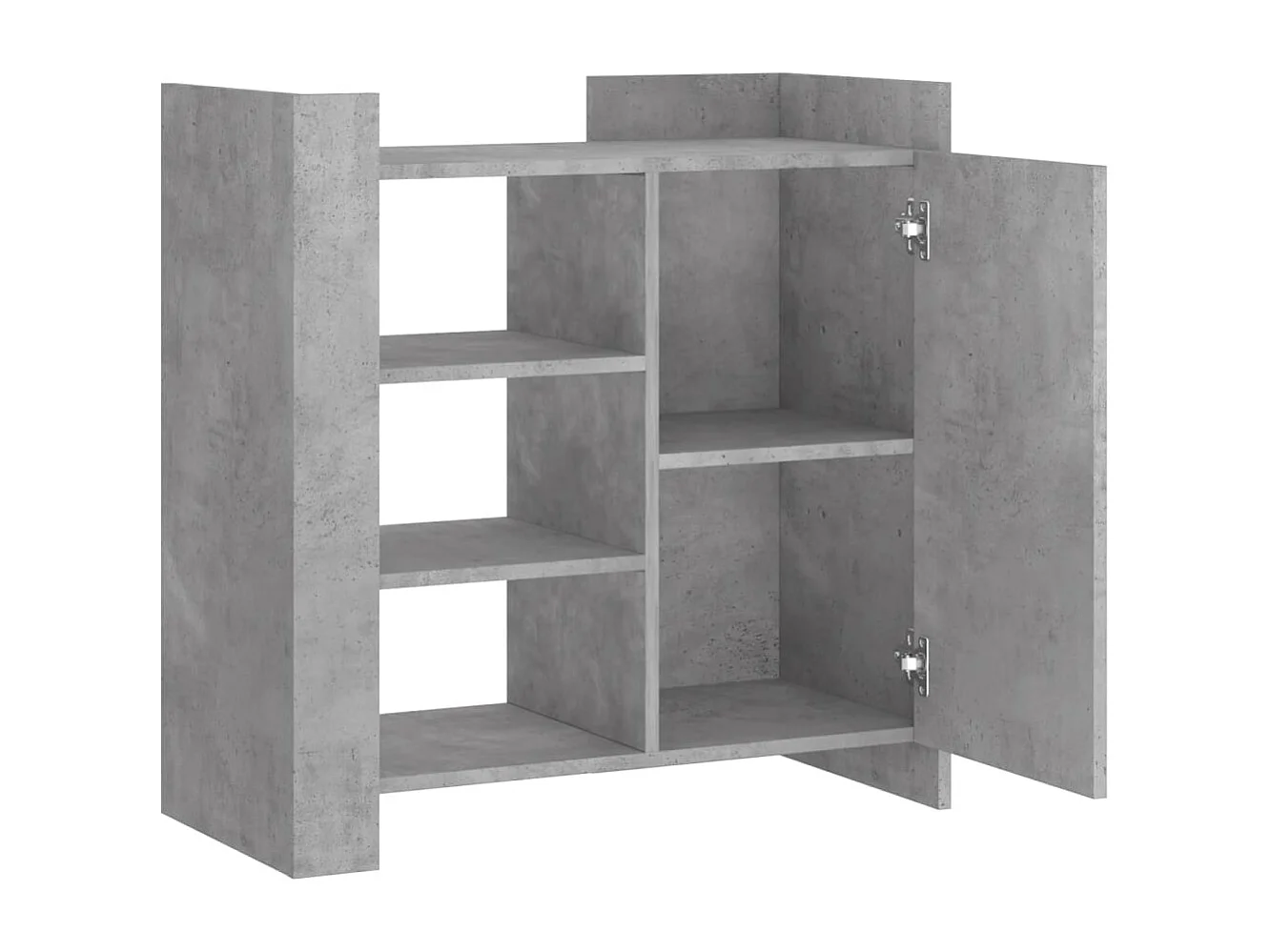 Buffet gris béton 73,5x35x75 cm bois d'ingénierie