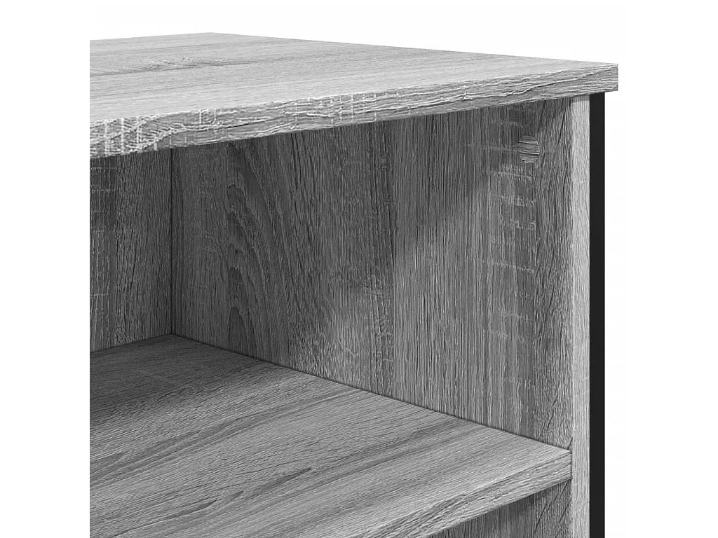 Buffet sonoma gris 101x35,5x74,5 cm bois d'ingénierie