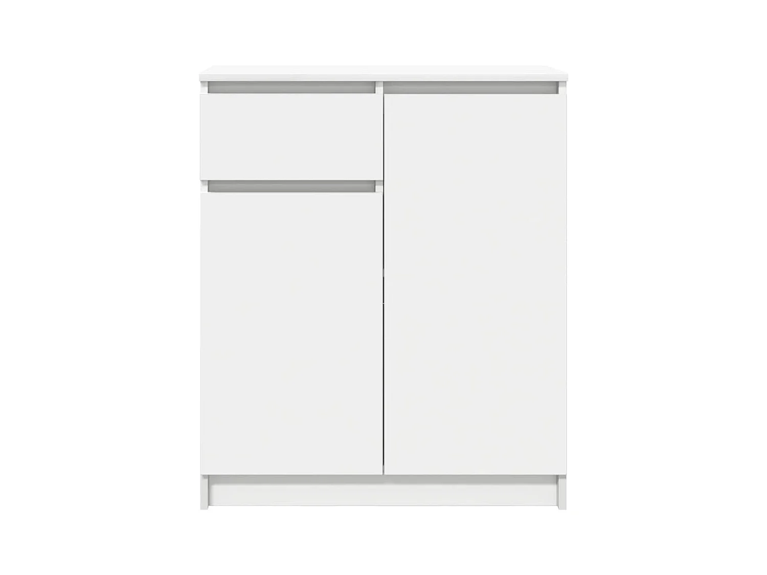 Buffet avec tiroir blanc 71x35x84 cm bois d'ingénierie