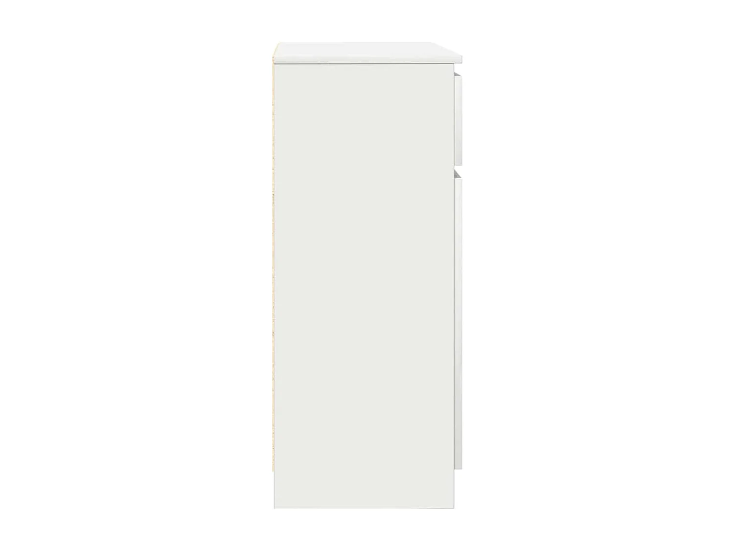 Buffet avec tiroir blanc 71x35x84 cm bois d'ingénierie