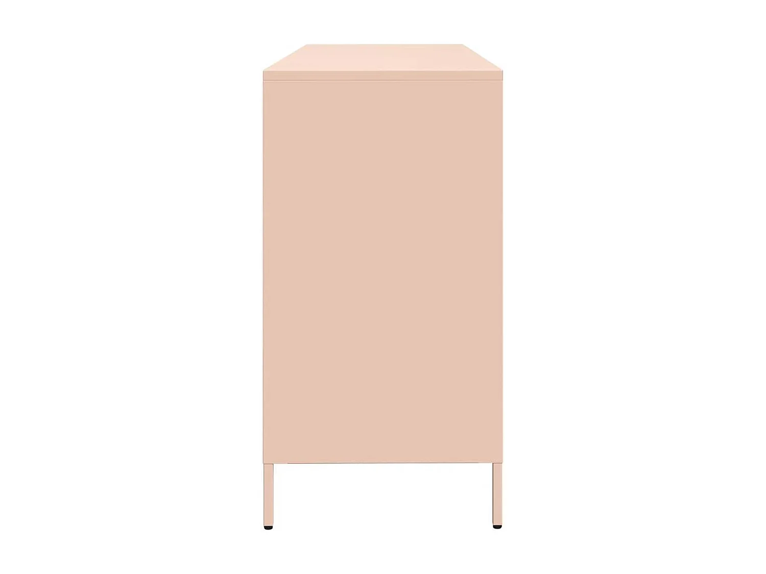 Buffet rose 135x39x73,5 cm acier laminé à froid