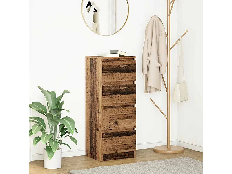 Dressoir 37,5x35x99 cm spaanplaat oud hout