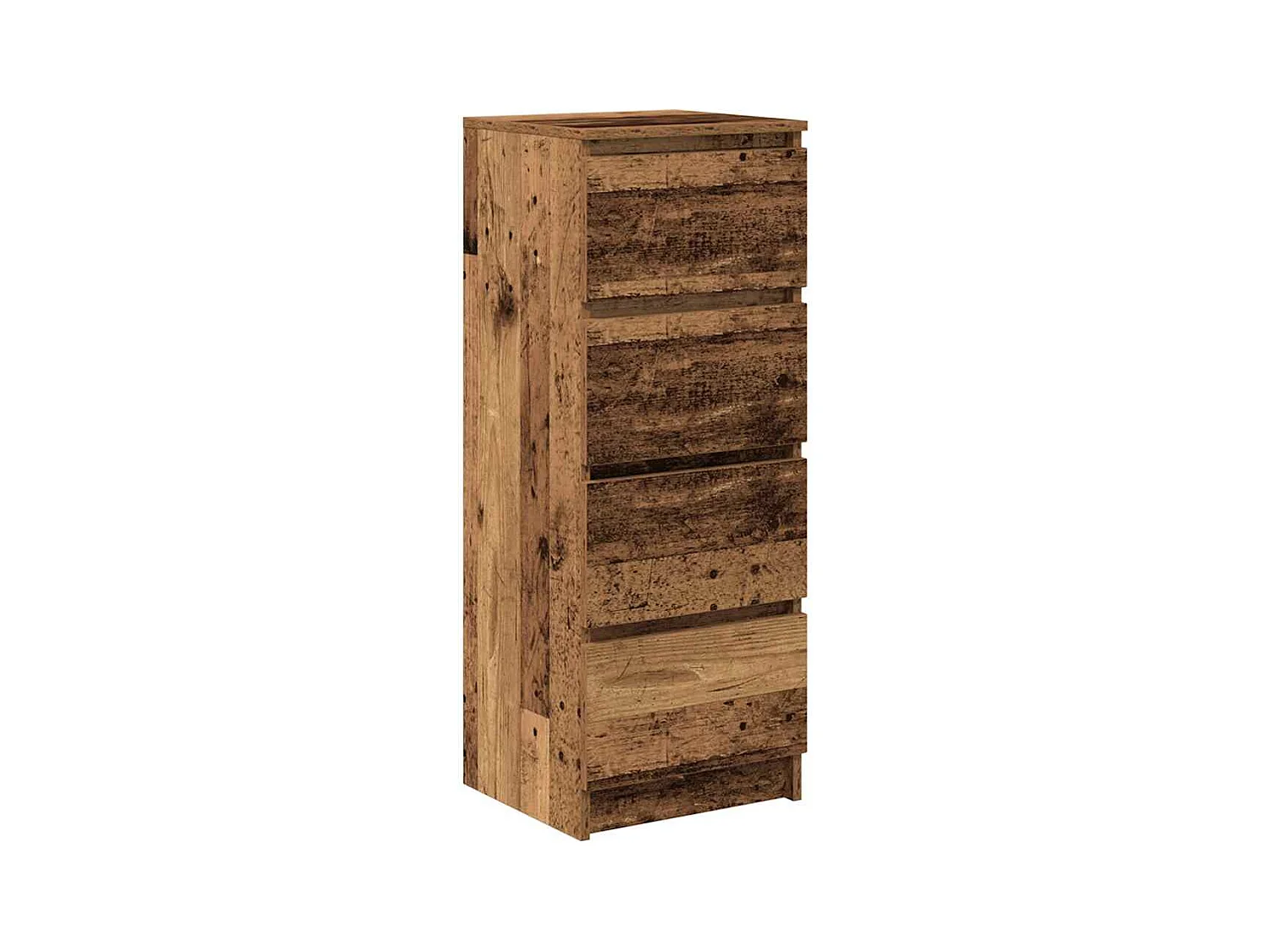 Buffet vieux bois 37,5x35x99 cm bois d'ingénierie