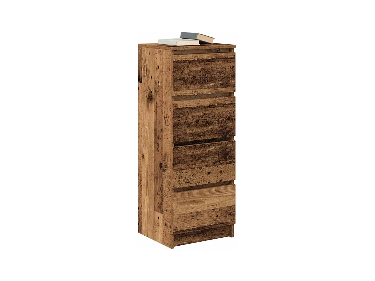 Buffet vieux bois 37,5x35x99 cm bois d'ingénierie