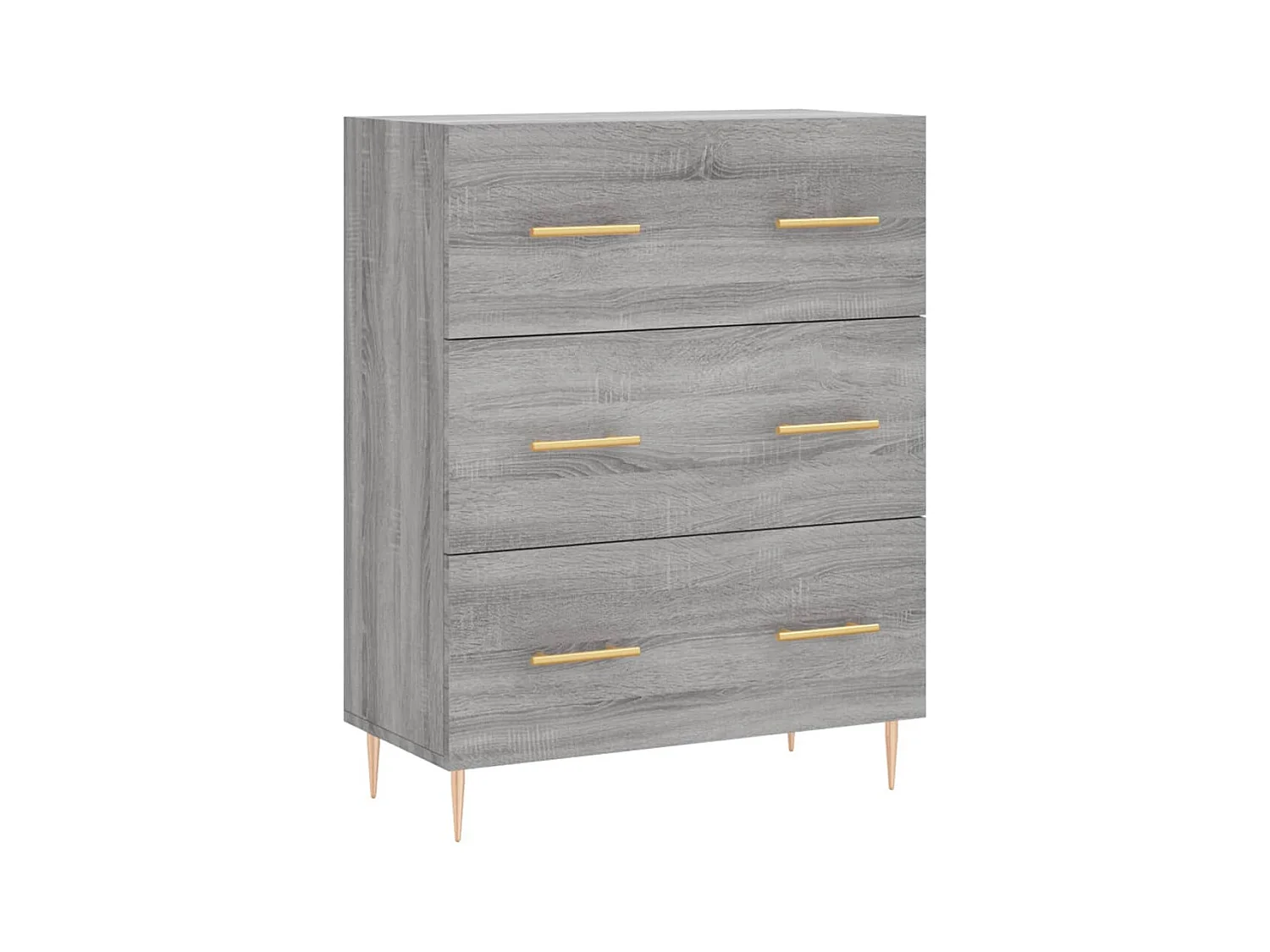 Buffet haut Sonoma gris 69,5x34x180 cm Bois d'ingénierie