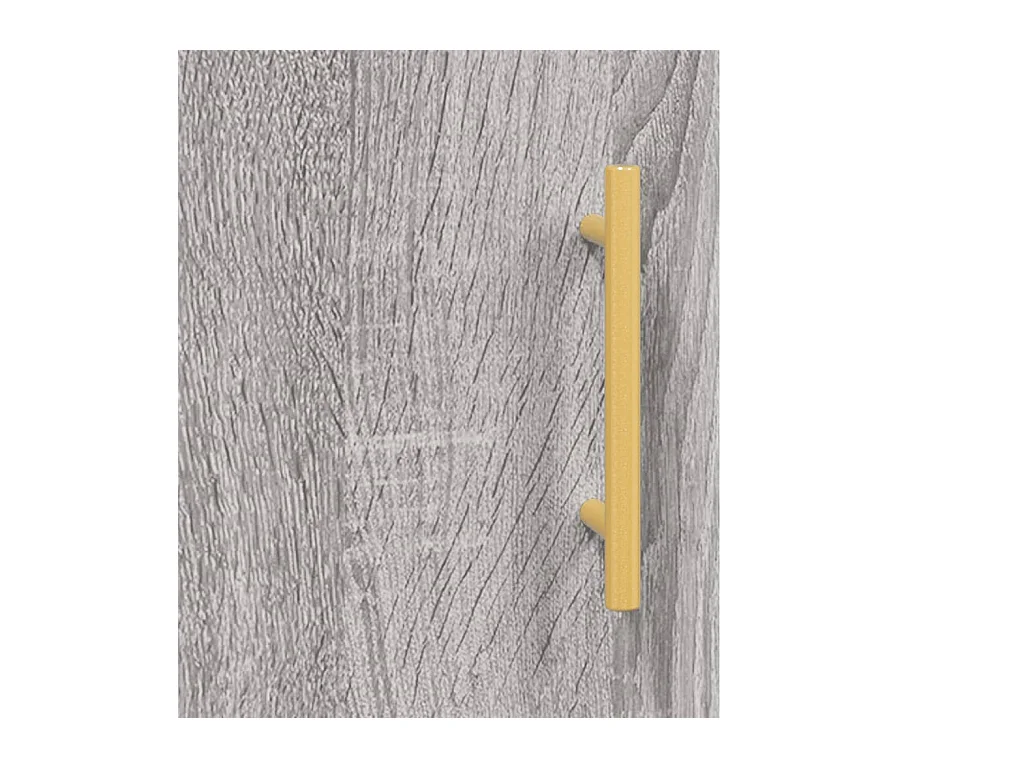 Buffet haut Sonoma gris 69,5x34x180 cm Bois d'ingénierie