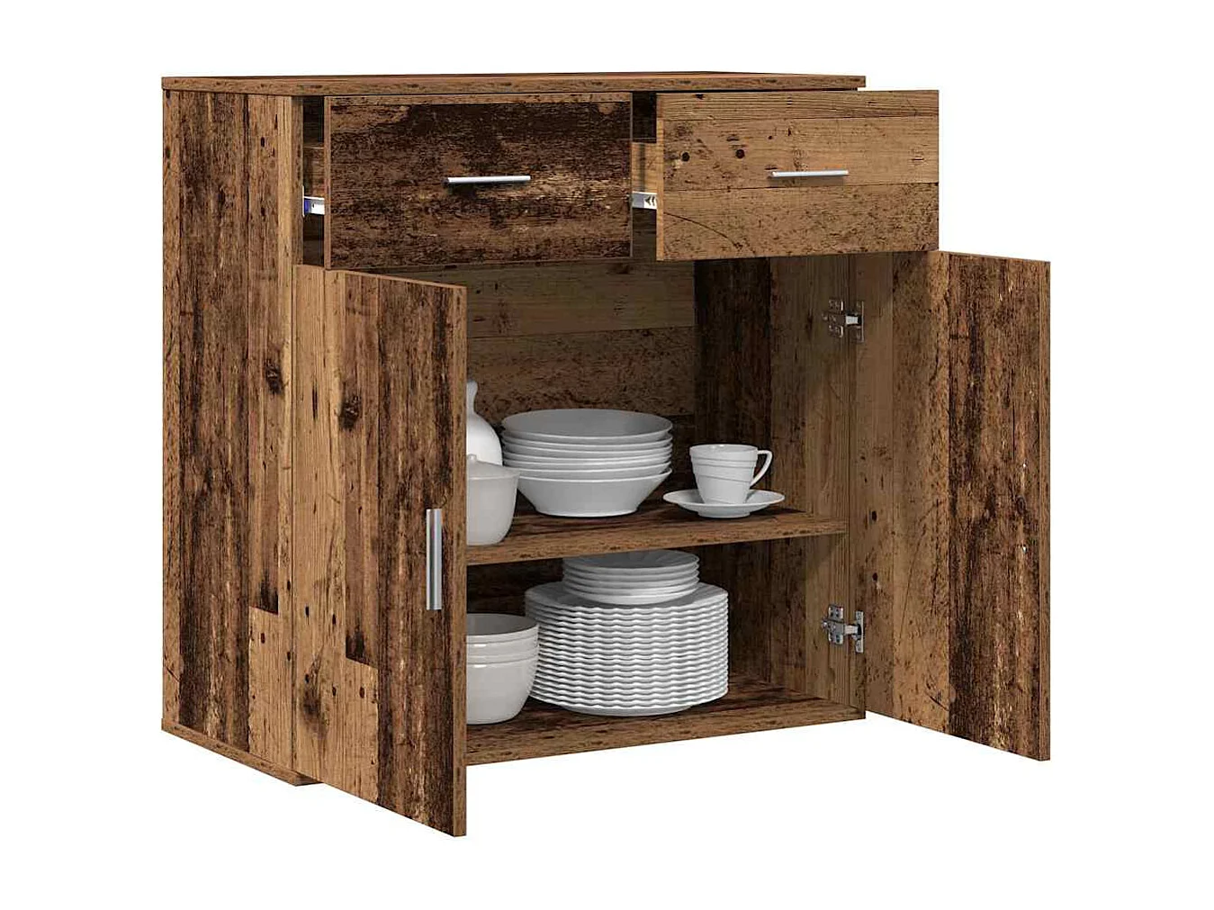 Buffet Bois ancien 79 x 38 x 80 cm Bois d'ingénierie