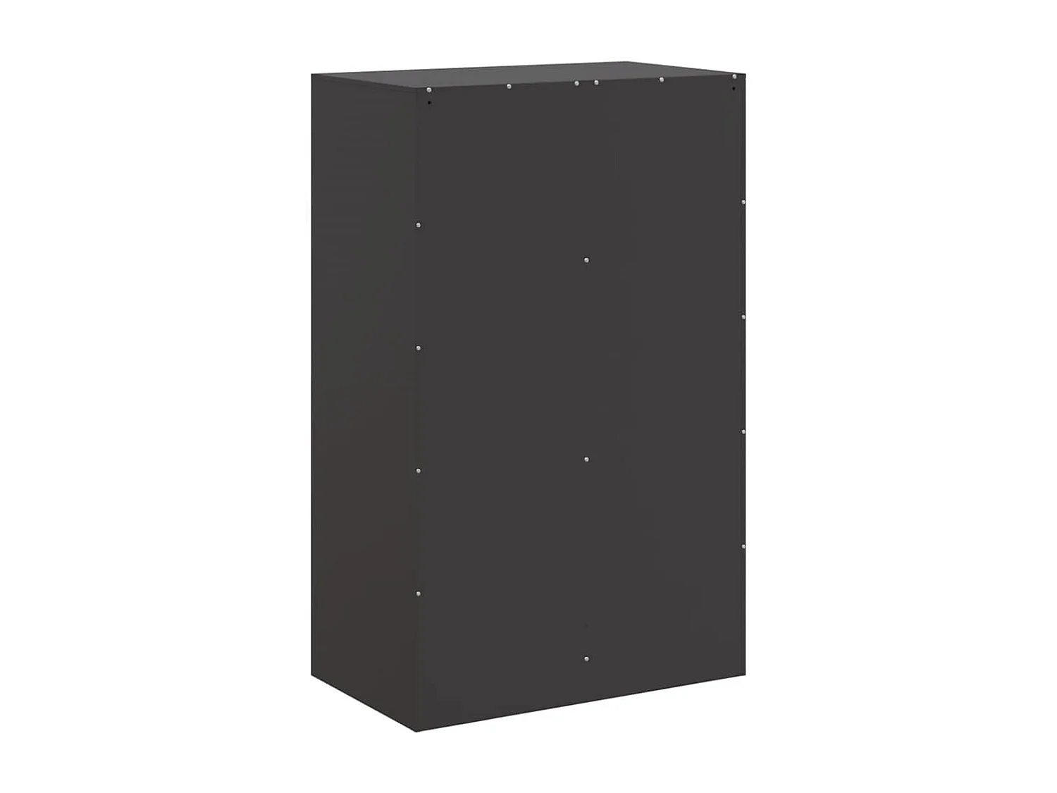 Buffet noir 67x39x107 cm acier
