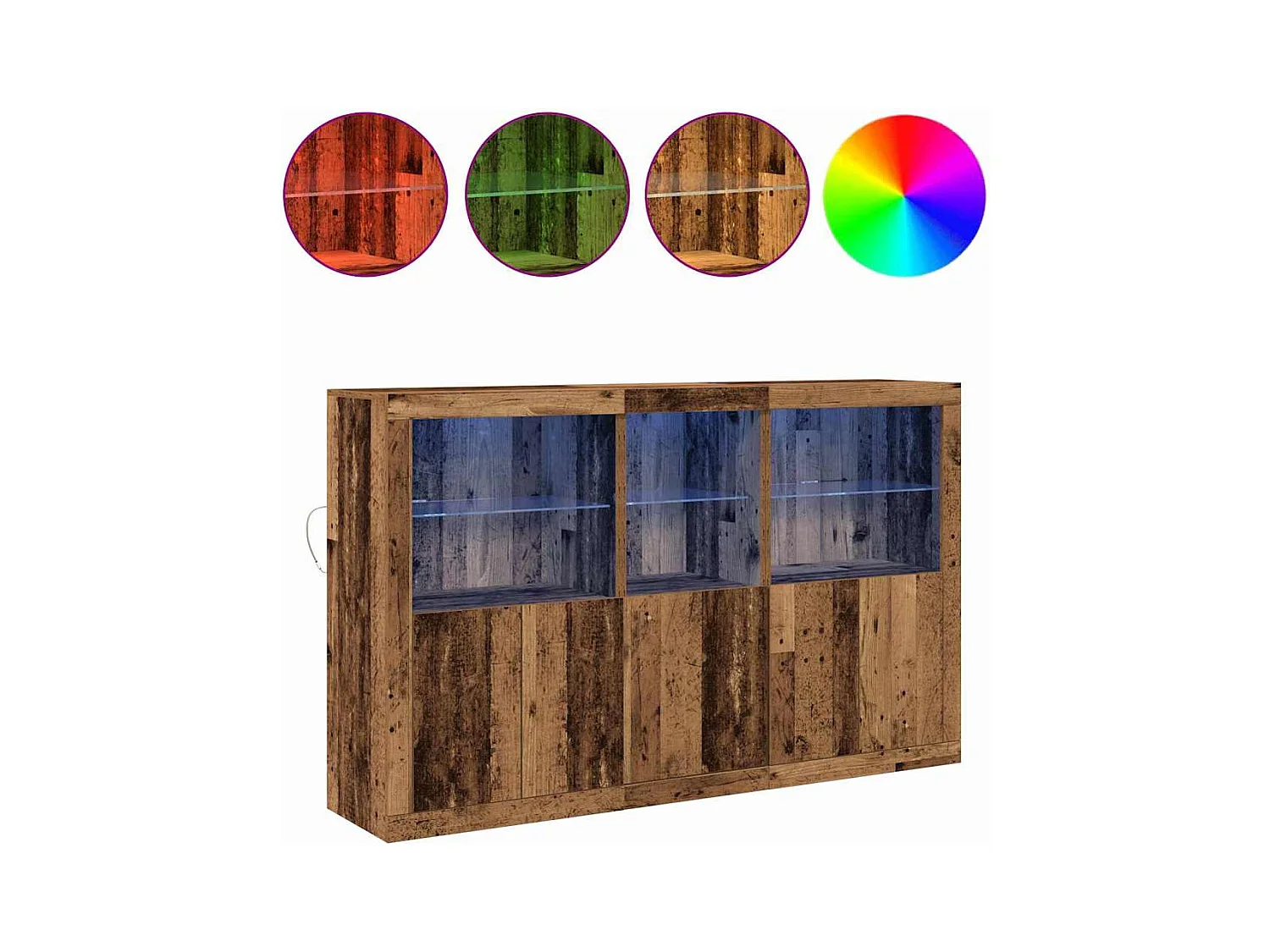 Buffet Bois ancien 162 x 37 x 100 cm Bois d'ingénierie