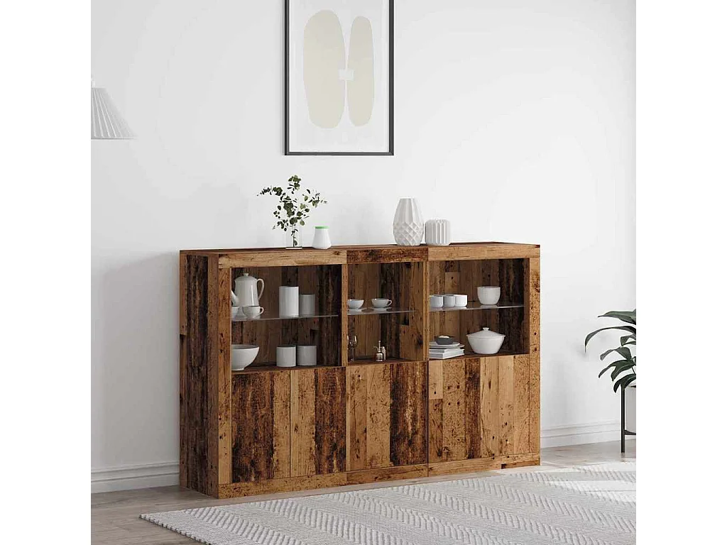 Buffet Bois ancien 162 x 37 x 100 cm Bois d'ingénierie