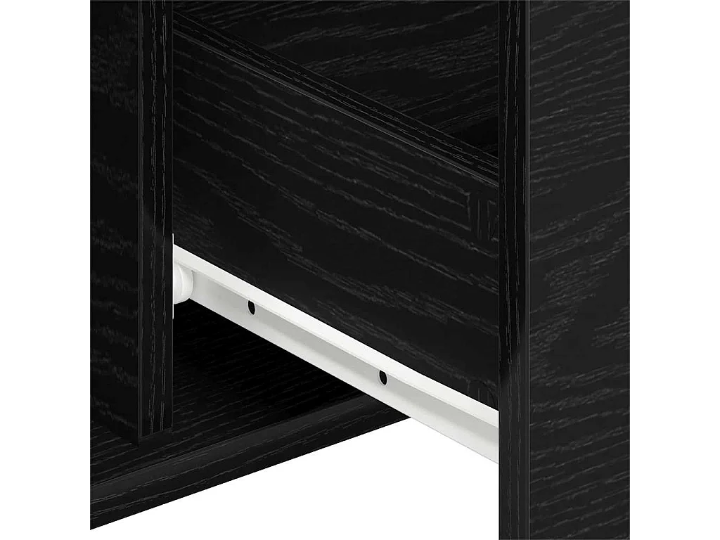 Buffet Chêne noir 101.5 x 35 x 70 cm Bois d'ingénierie