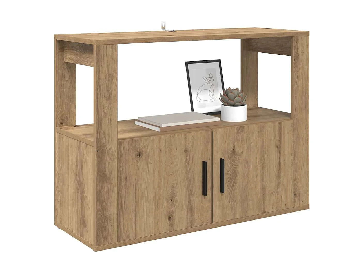 Buffet chêne artisanal 80 x 30 x 60 cm Bois d'ingénierie