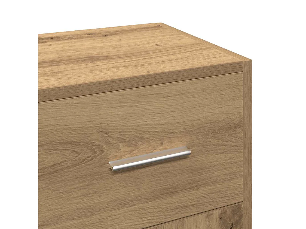 Aparador de madera de ingeniería roble artisan 91x28x75 cm