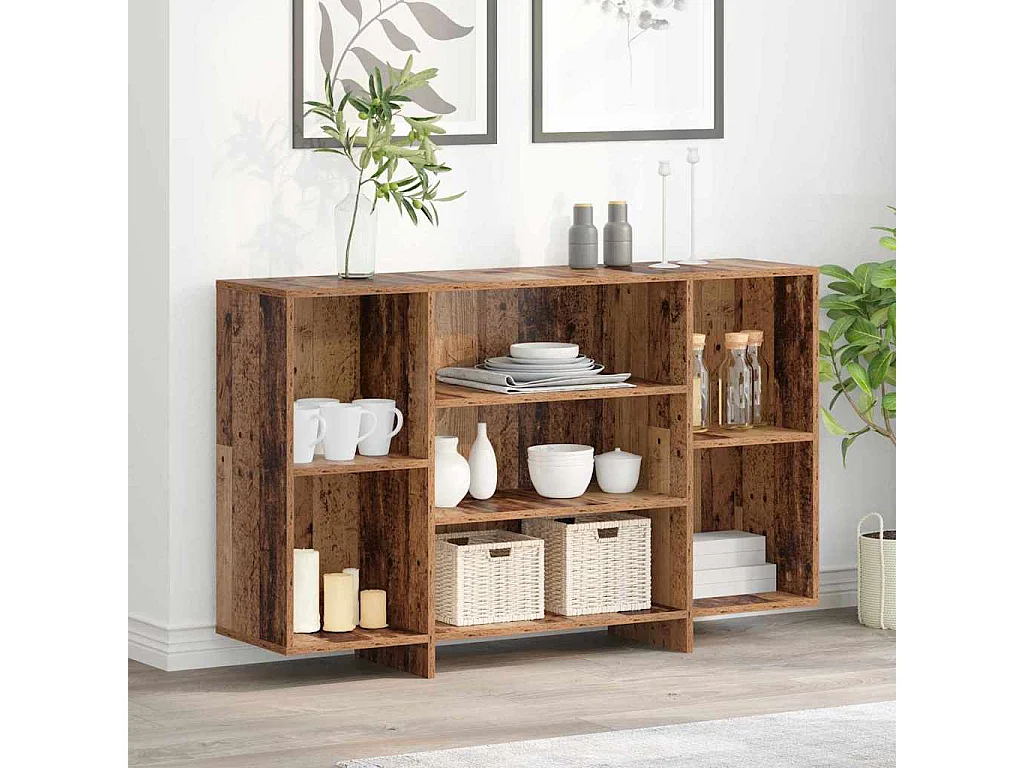 Buffet Bois ancien 120 x 30 x 75 cm Bois d'ingénierie