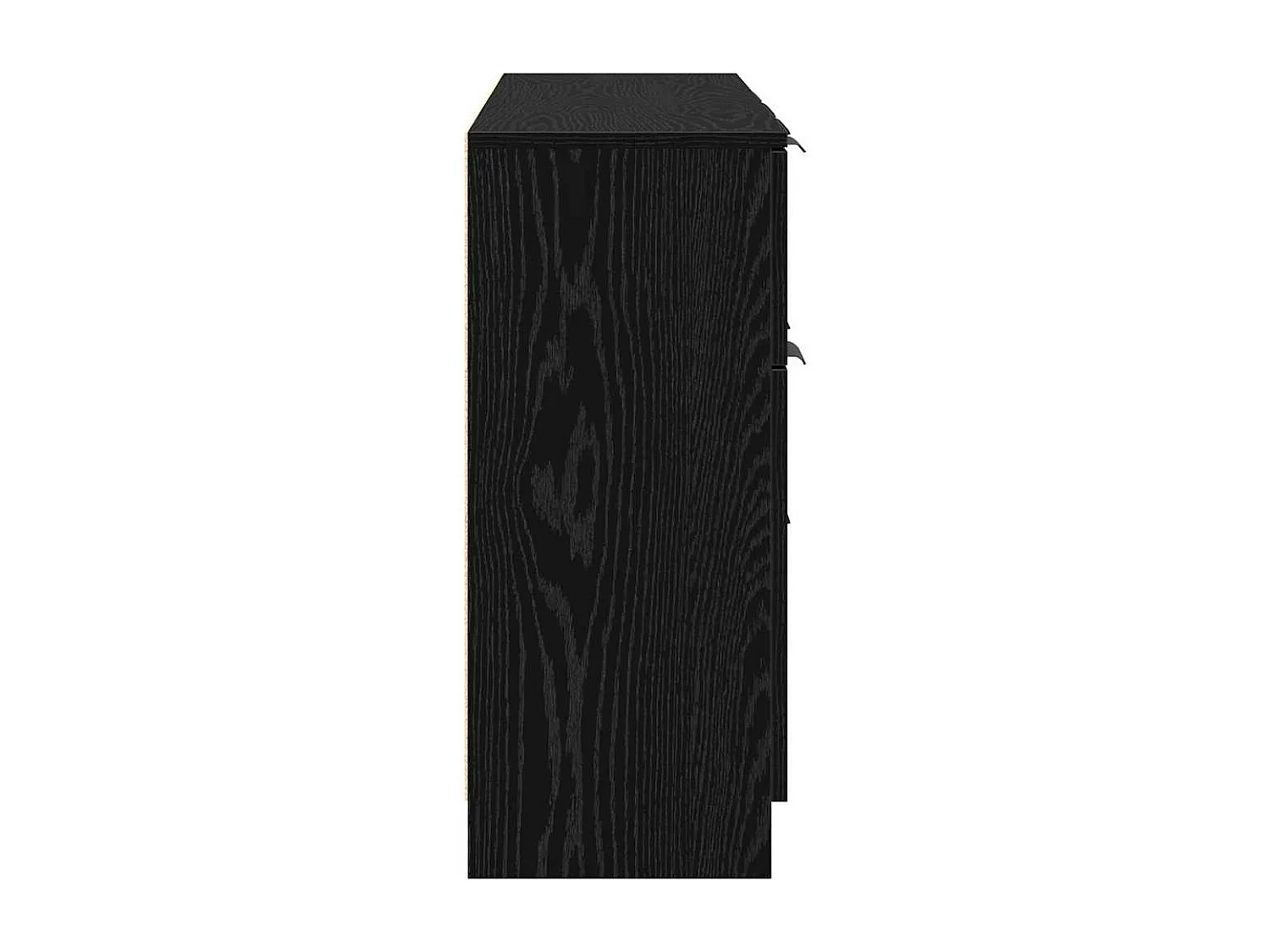 Buffet 3 pièces Chêne noir 121 x 30 x 70 cm Bois d'ingénierie