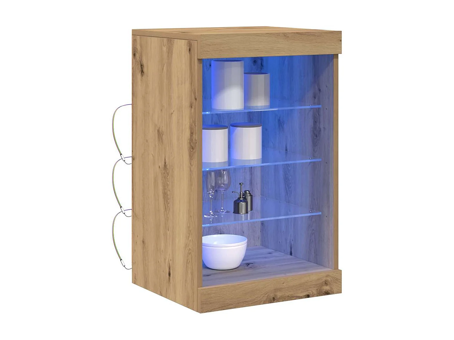 Buffet chêne artisanal 41 x 37 x 67 cm Bois d'ingénierie