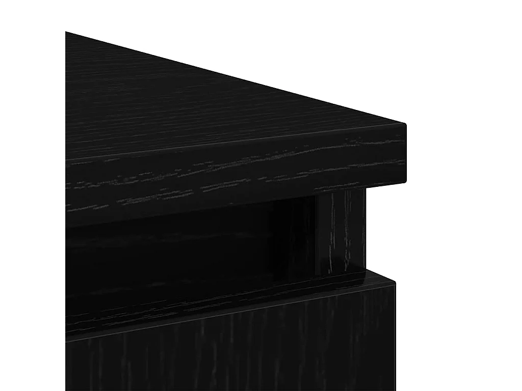 Buffet avec tiroirs chêne noir 71x35x84 cm bois d'ingénierie