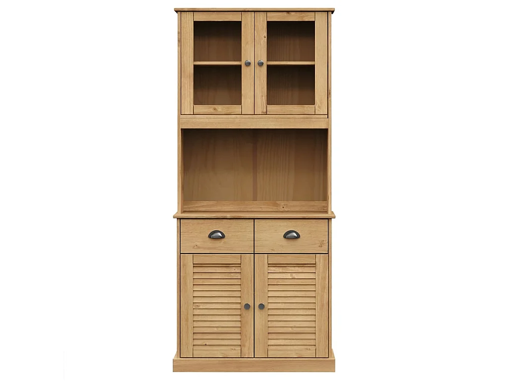 Buffet haut VIGO 78x40x175 cm bois massif de pin