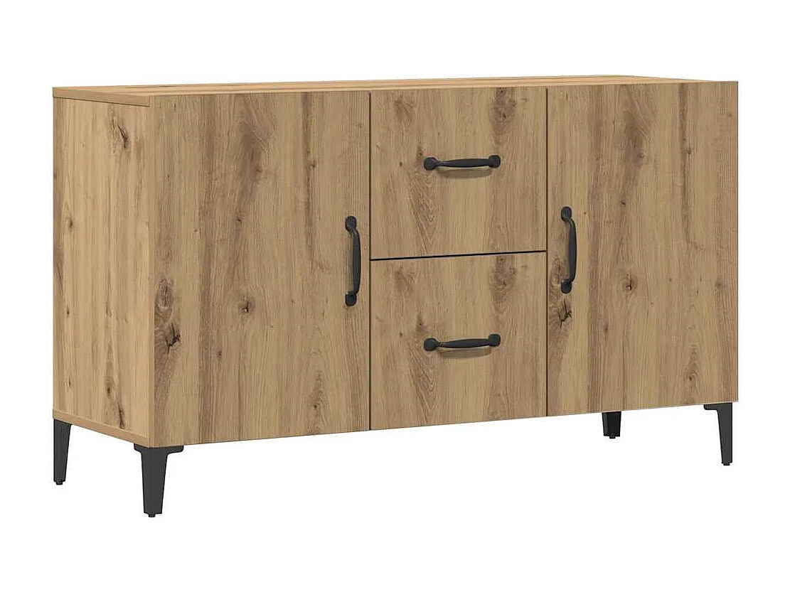 Aparador de madera de ingeniería roble artisan 100x36x60 cm