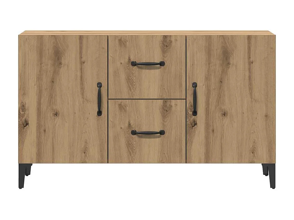 Aparador de madera de ingeniería roble artisan 100x36x60 cm