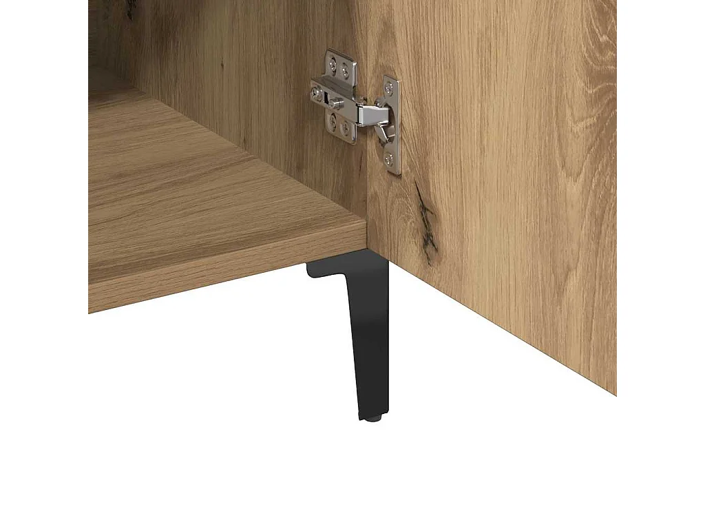 Aparador de madera de ingeniería roble artisan 100x36x60 cm