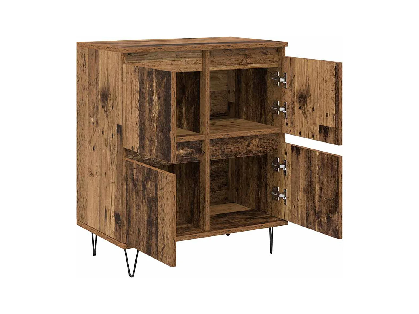 Buffets 2 pièces Bois ancien 120 x 35 x 70 cm Bois d'ingénierie