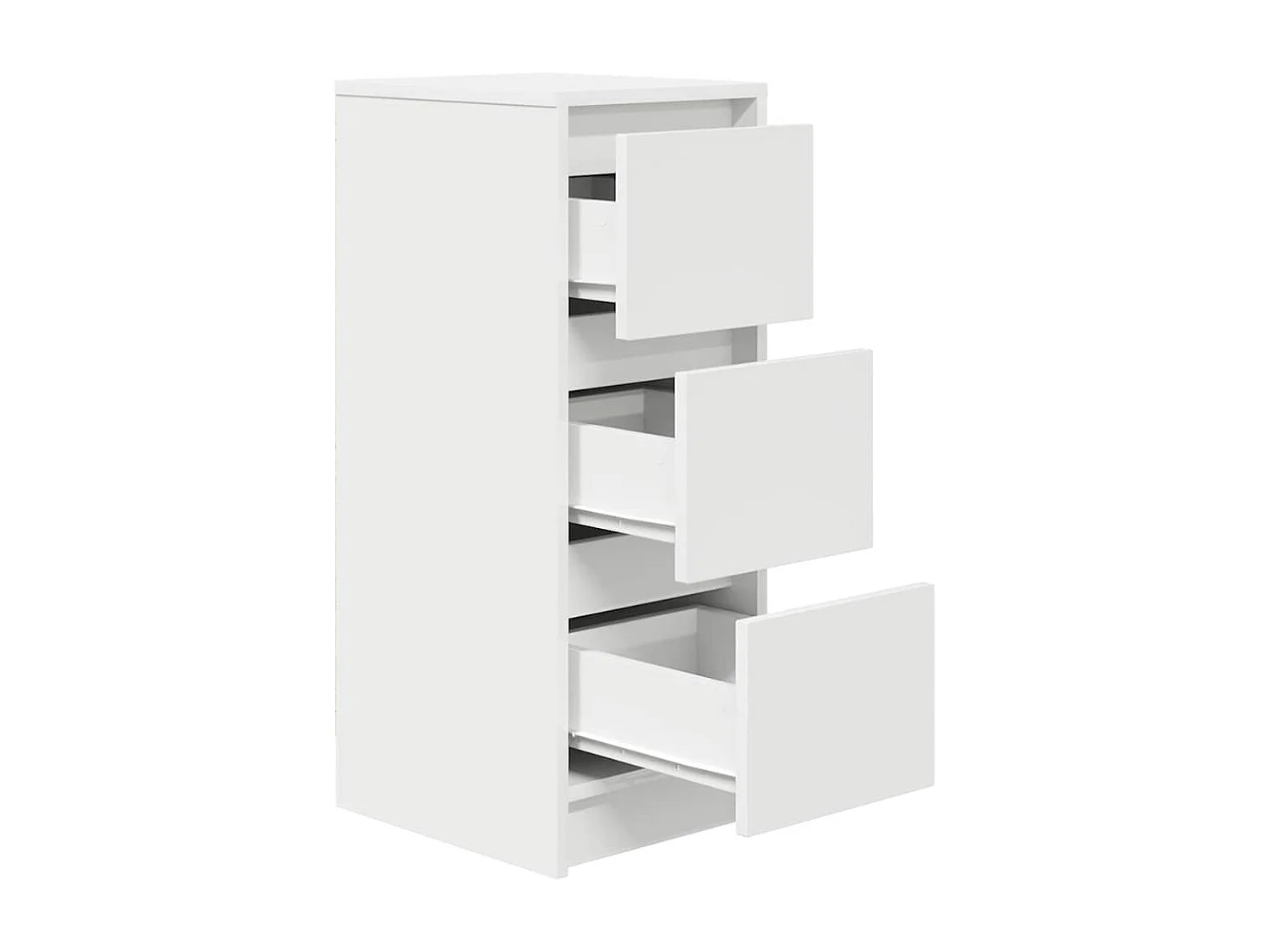 Buffet blanc 29,5x34x76 cm bois d'ingénierie