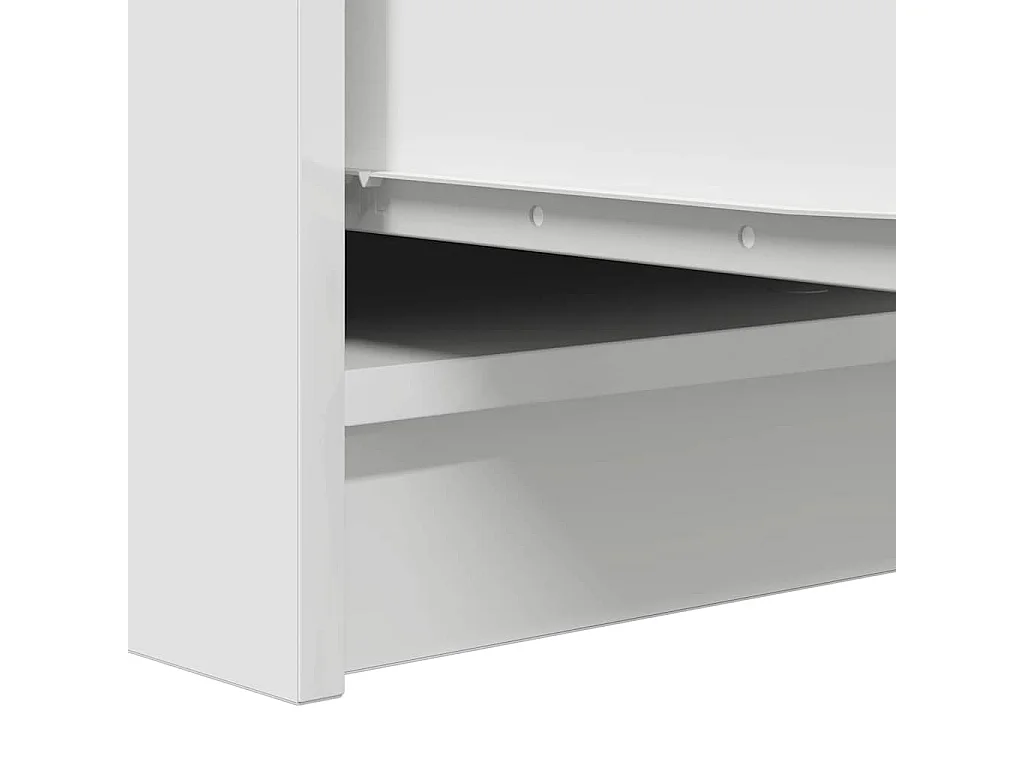 Buffet blanc 29,5x34x76 cm bois d'ingénierie