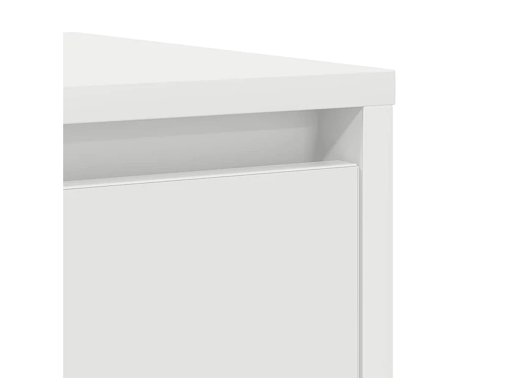 Buffet blanc 29,5x34x76 cm bois d'ingénierie