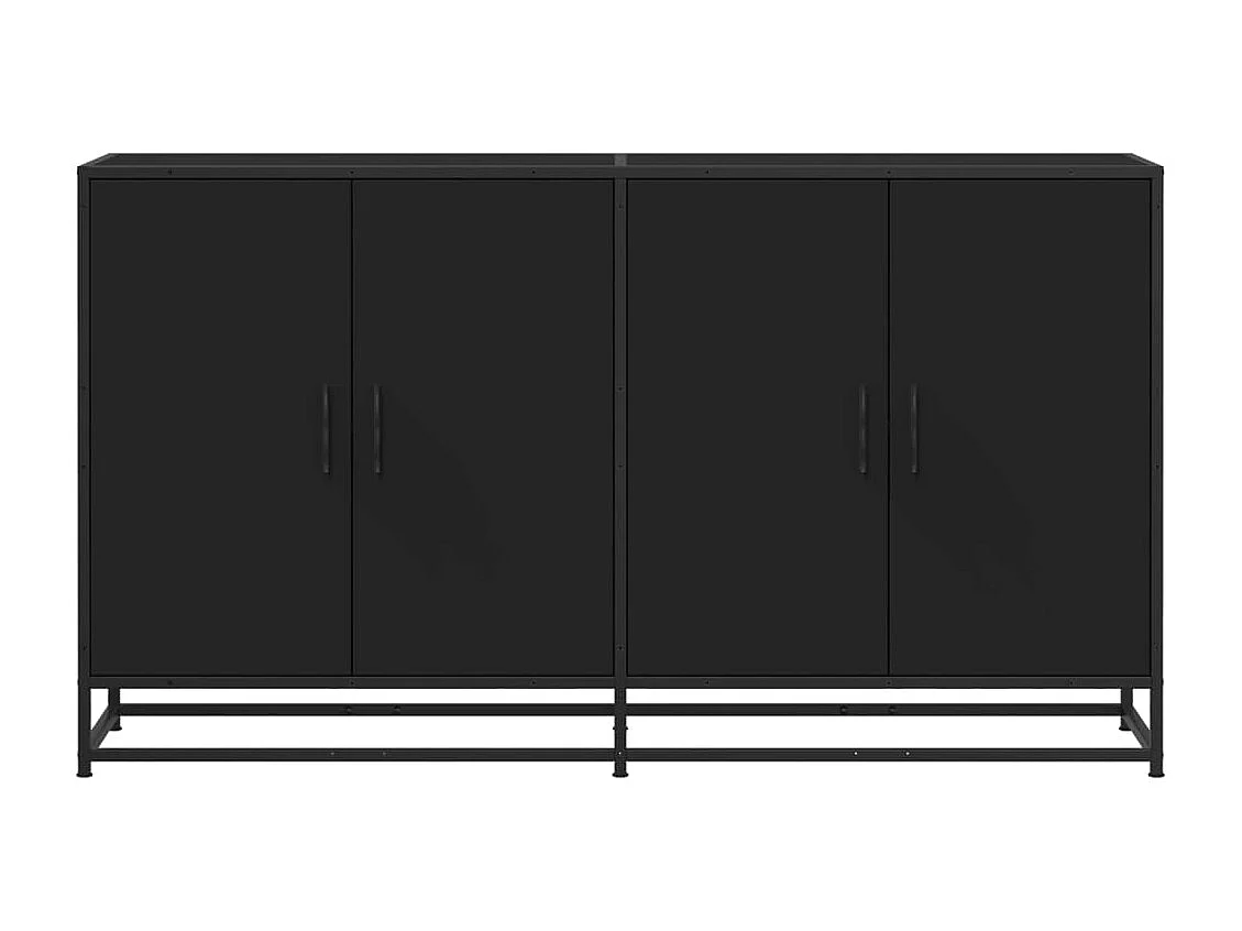 Aparador 134x35x76 cm derivados de madeira preto