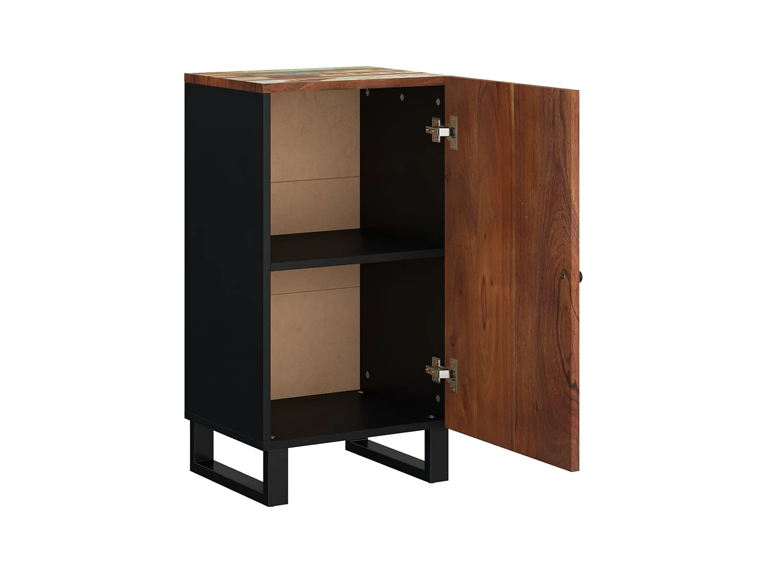 Buffet avec porte 40x31x75 cm bois massif de récupération