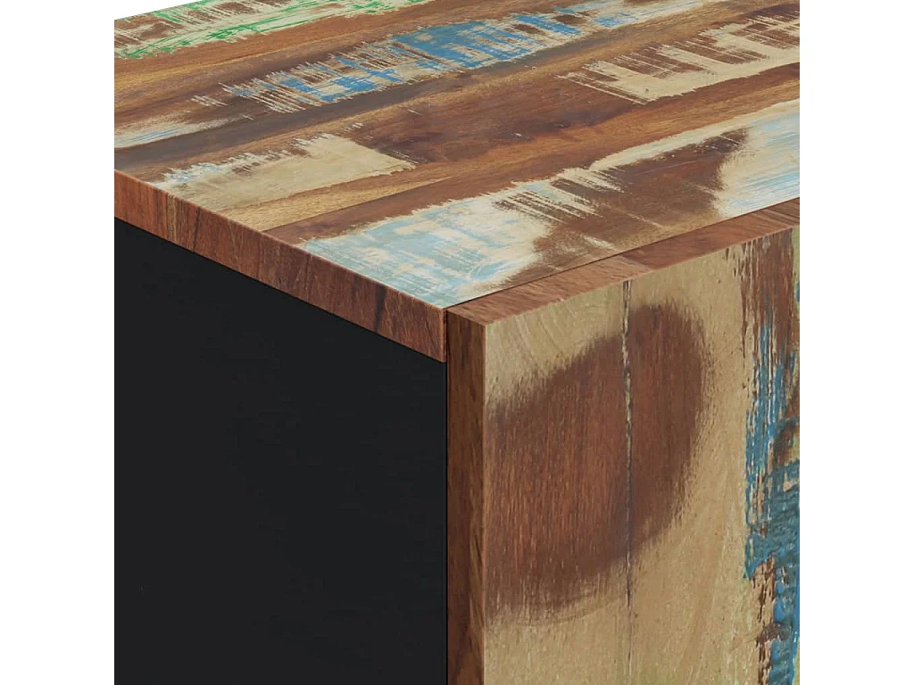 Buffet avec porte 40x31x75 cm bois massif de récupération