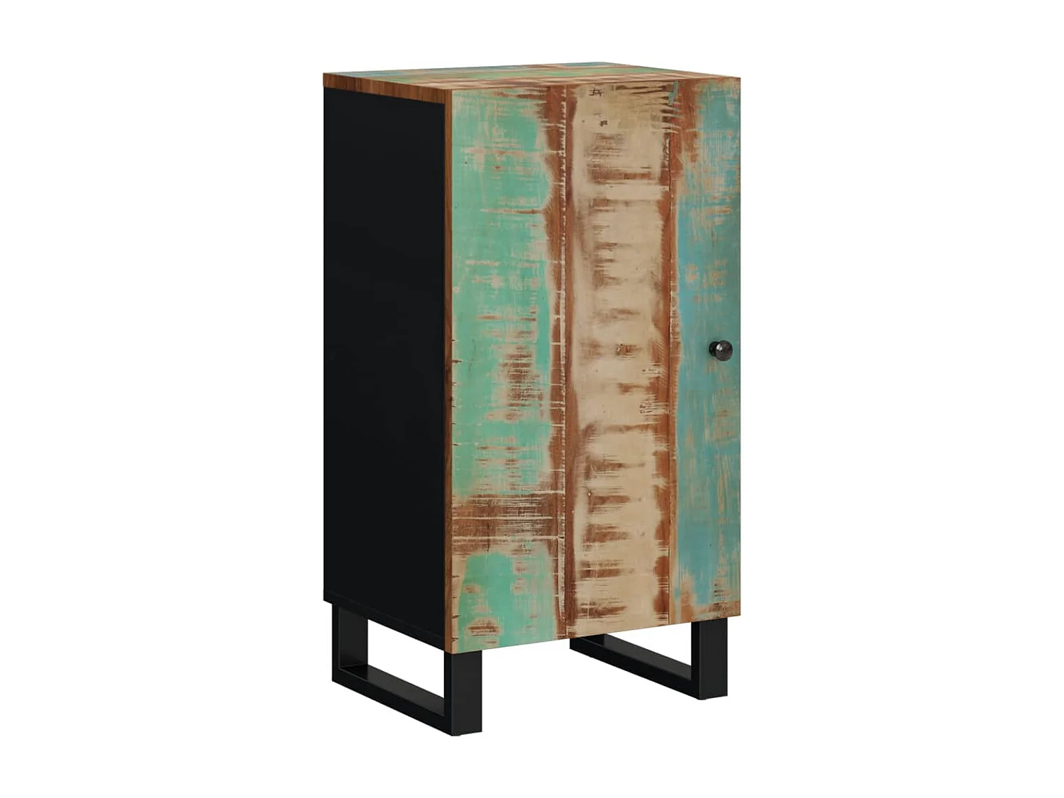 Buffet avec porte 40x31x75 cm bois massif de récupération