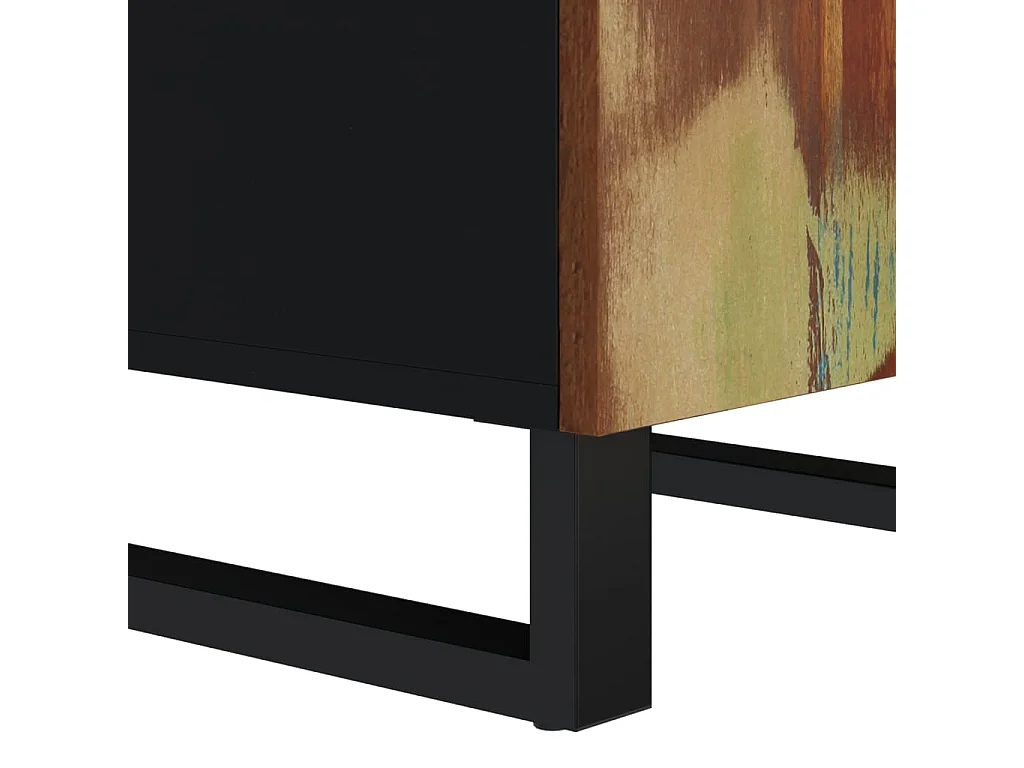 Buffet avec porte 40x31x75 cm bois massif de récupération