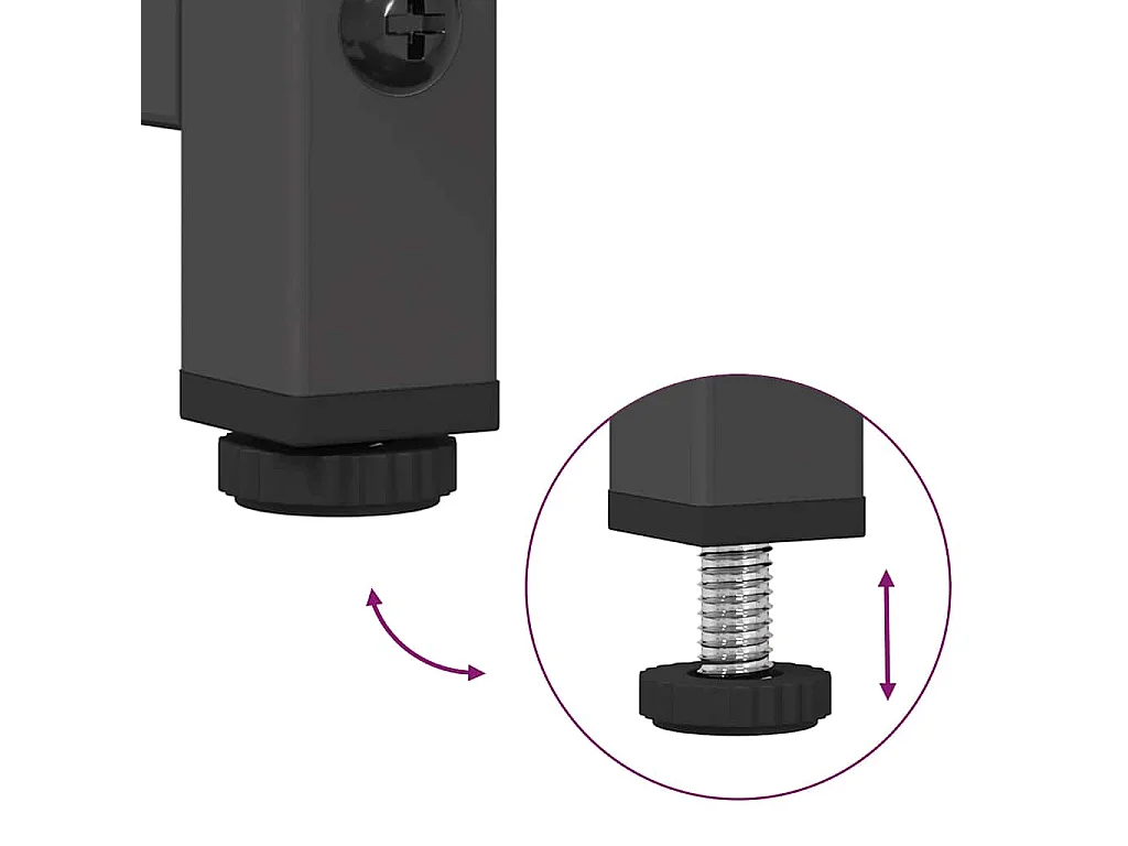 Aparador de acero laminado en frío negro 36x39x123 cm