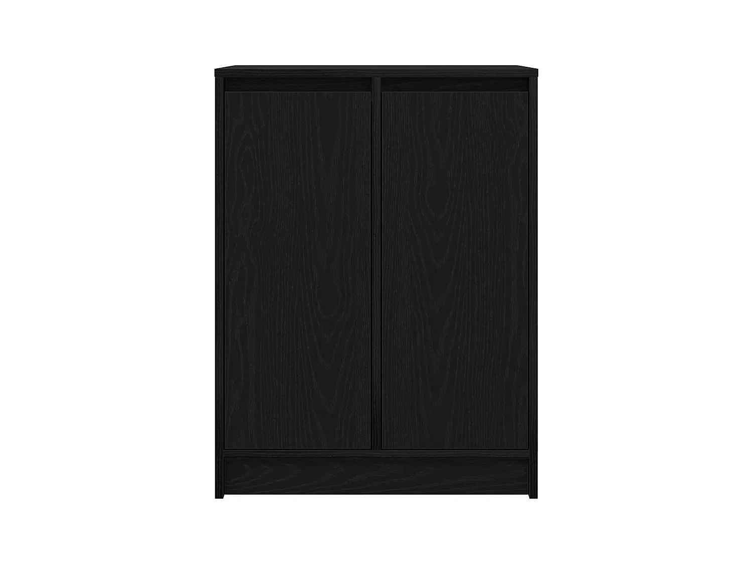 Buffet chêne noir 57x34x76 cm bois d'ingénierie