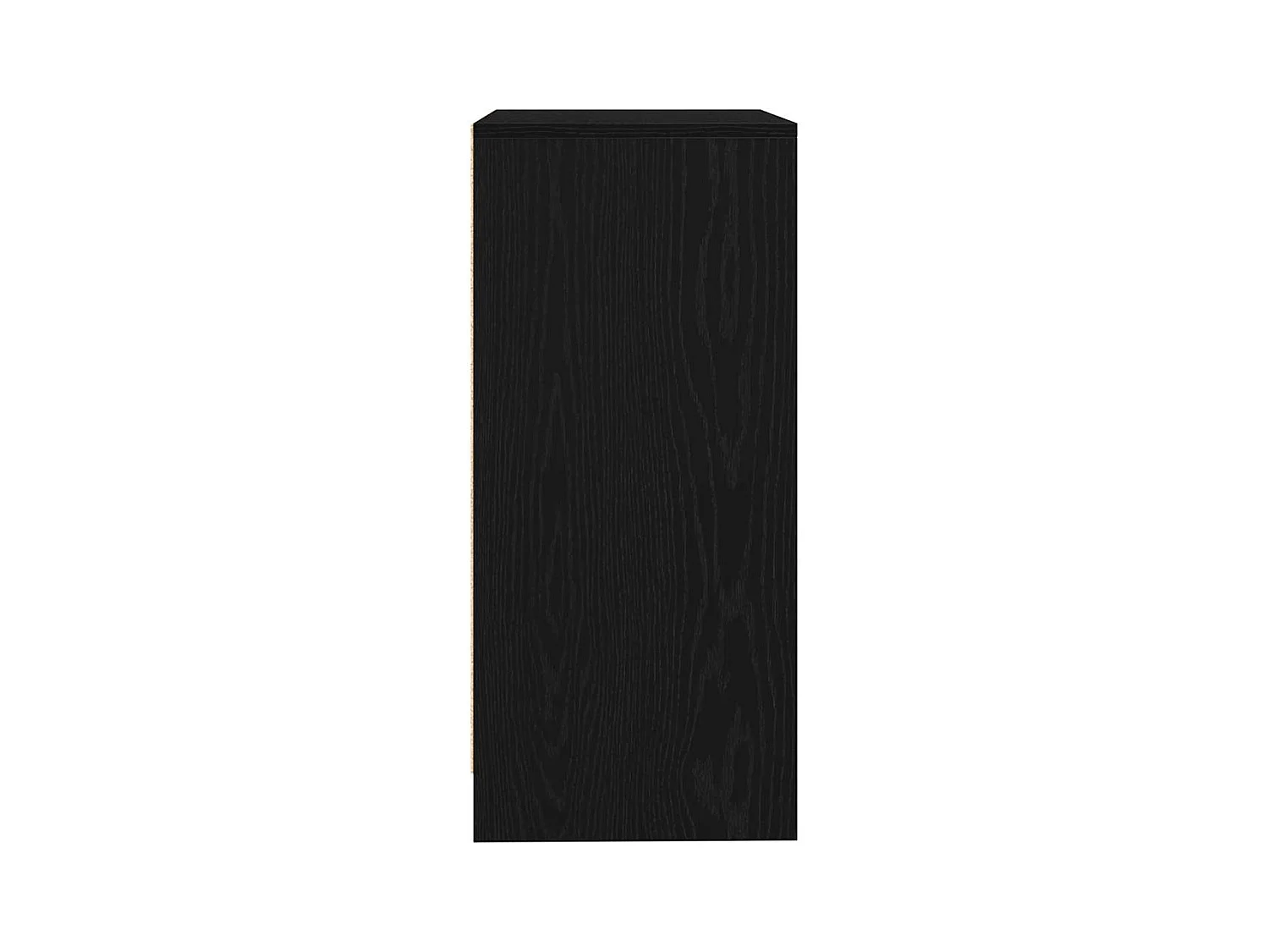 Buffet chêne noir 57x34x76 cm bois d'ingénierie