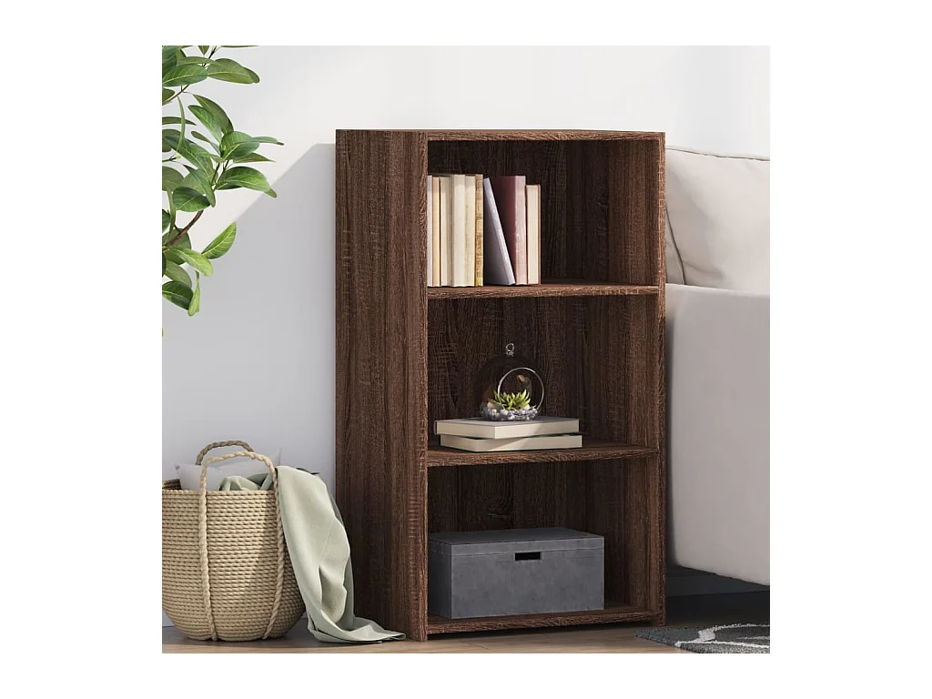Buffet chêne marron 50x41x93 cm bois d'ingénierie