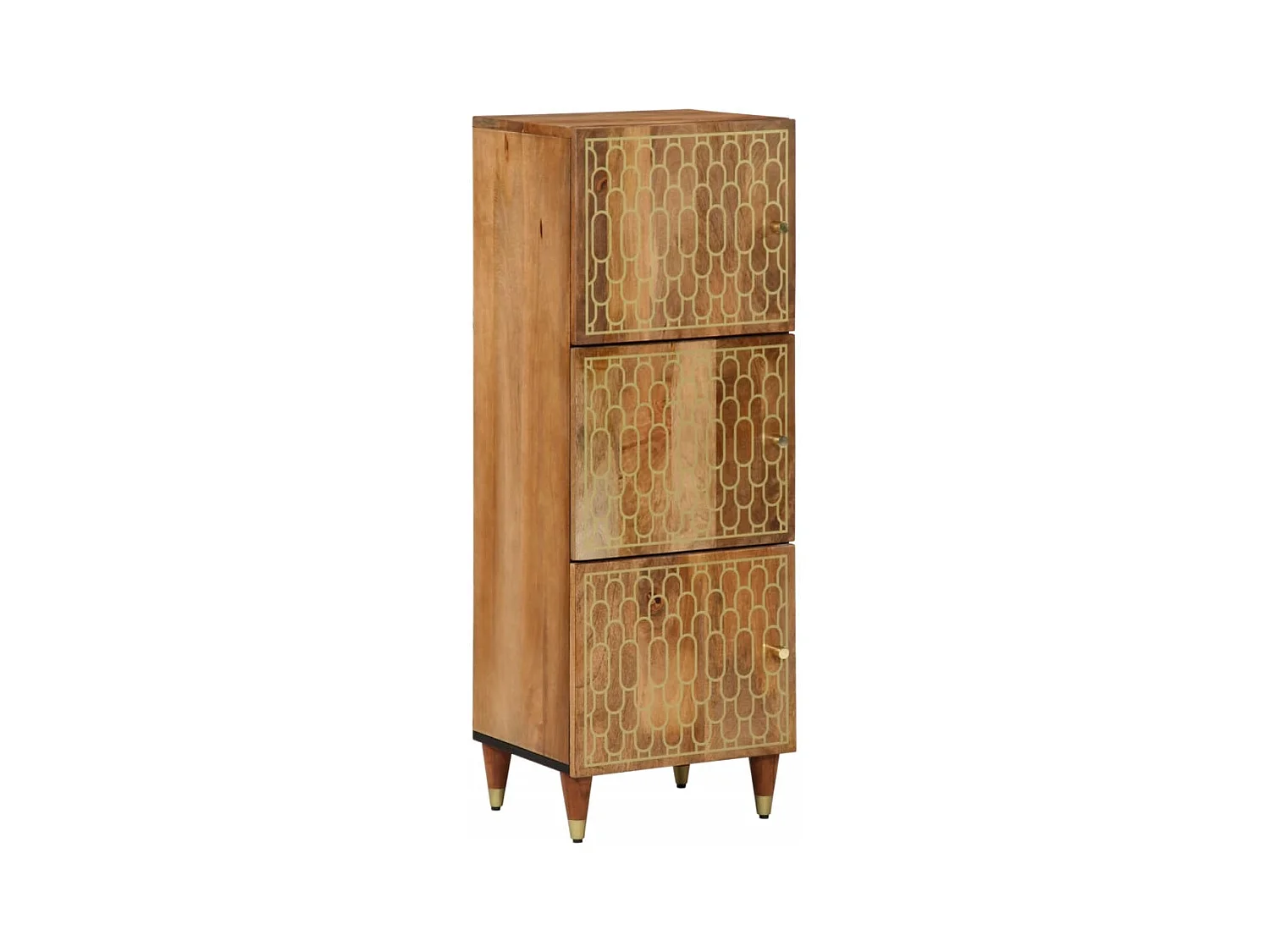 Buffet 40x33x110 cm bois de manguier massif