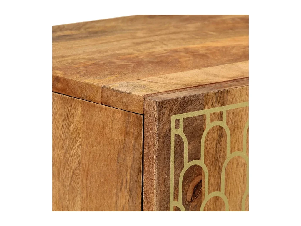 Buffet 40x33x110 cm bois de manguier massif