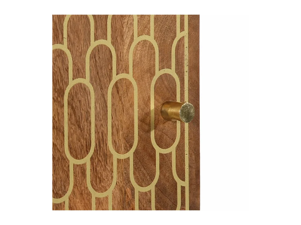 Buffet 40x33x110 cm bois de manguier massif