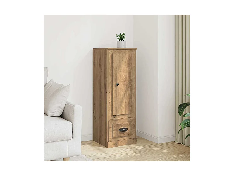 Aparador madera de ingeniería roble artisian 36x35,5x103,5 cm