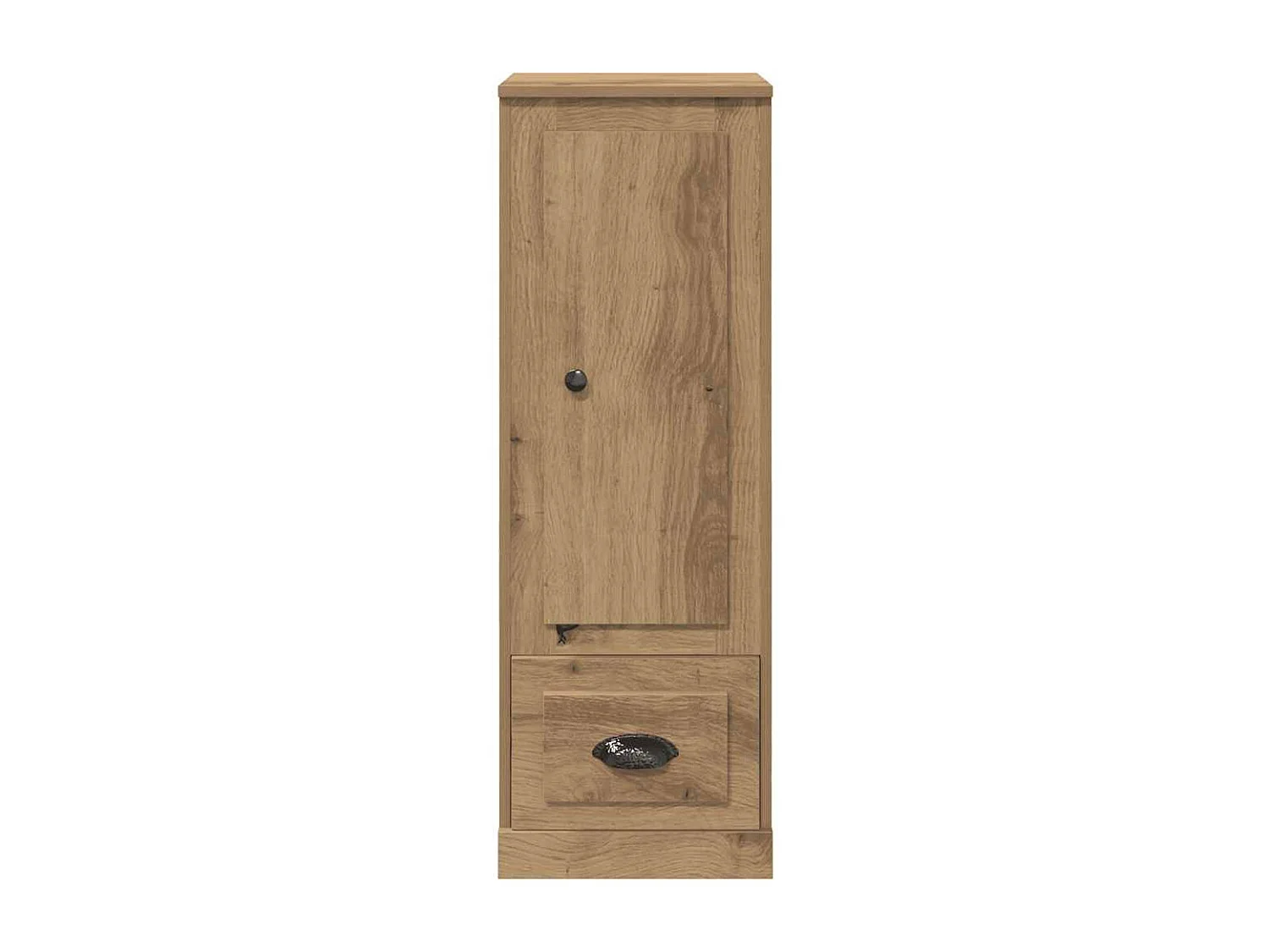 Buffet haut chêne artisanal 36x35,5x103,5 cm bois d'ingénierie