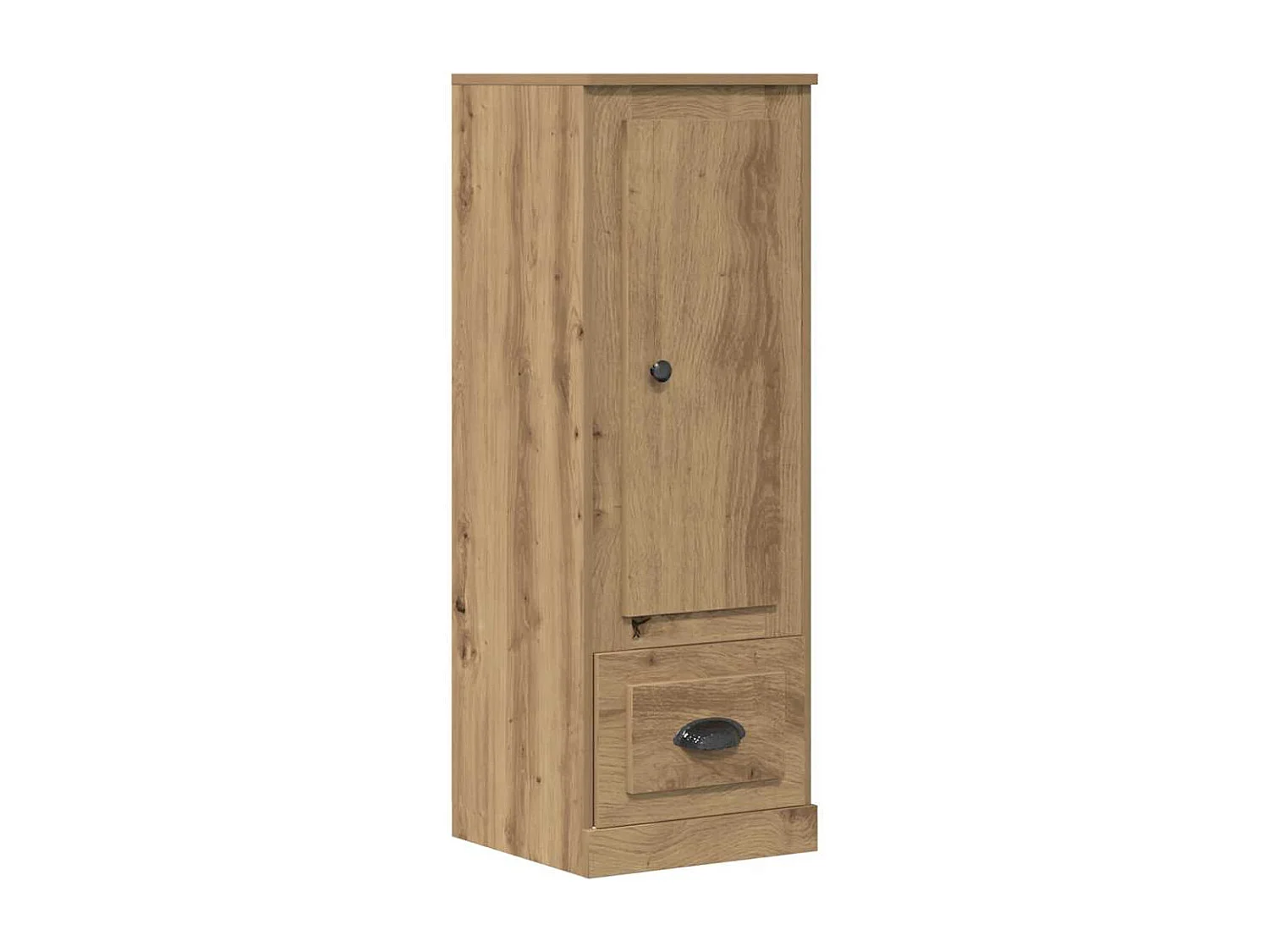 Buffet haut chêne artisanal 36x35,5x103,5 cm bois d'ingénierie